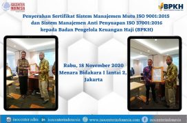 Selamat kepada BPKH yang telah berhasil kembali mempertahankan dan mengimplementasikan ISO 9001:2015 di tahun 2020 ini