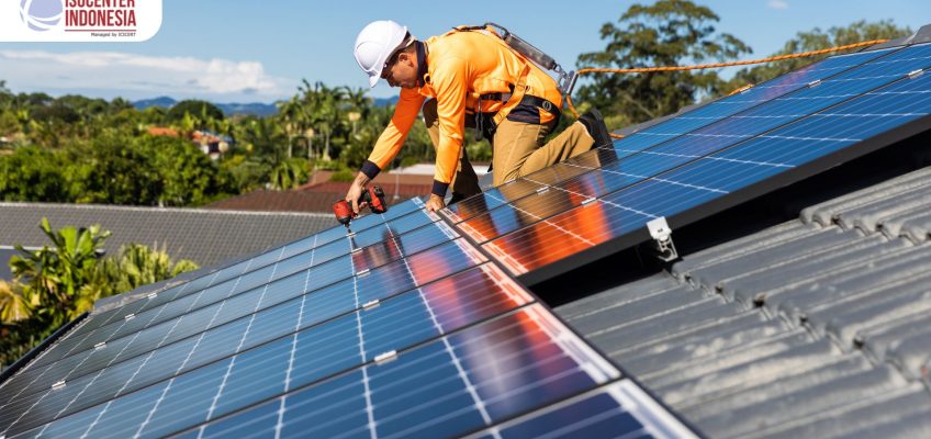 Pergudangan berkelanjutan dengan panel surya dan sistem hemat energi