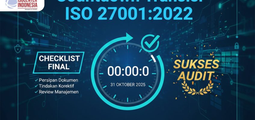 Countdown Transisi ISO 27001:2022: Checklist Final untuk Sukses Audit Sebelum Deadline 31 Oktober 2025