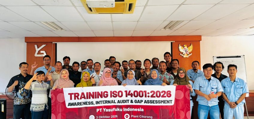 Foto peserta workshop ISO 14001:2026 di PT Yasufuku Indonesia, 3 Oktober 2026
