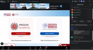 Tangkapan layar webinar ISO 9001:2026 oleh ISOCenter dan Proxsis Academy, 8 Oktober 2026